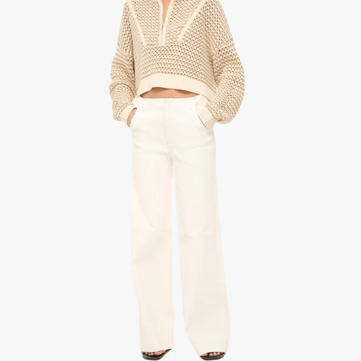 Breeze Crème Cropped Hampton Sweater