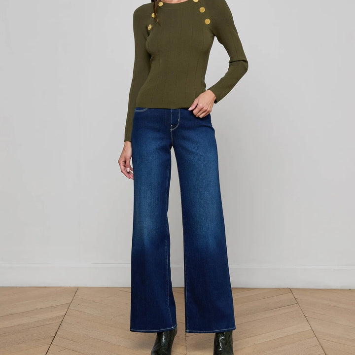 Deep Olive Gretchen Pullover