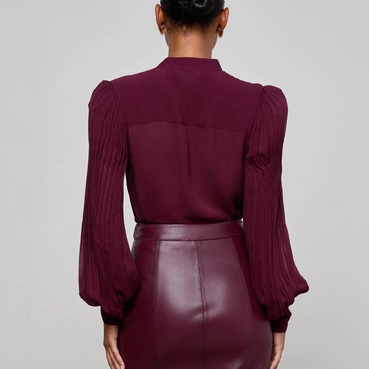 Dark Port Noor Pleated Blouse