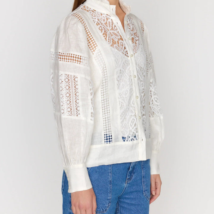 White Yvonne Top