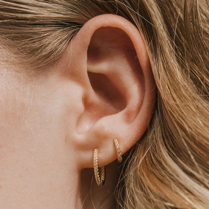 Gold Reese Hoops