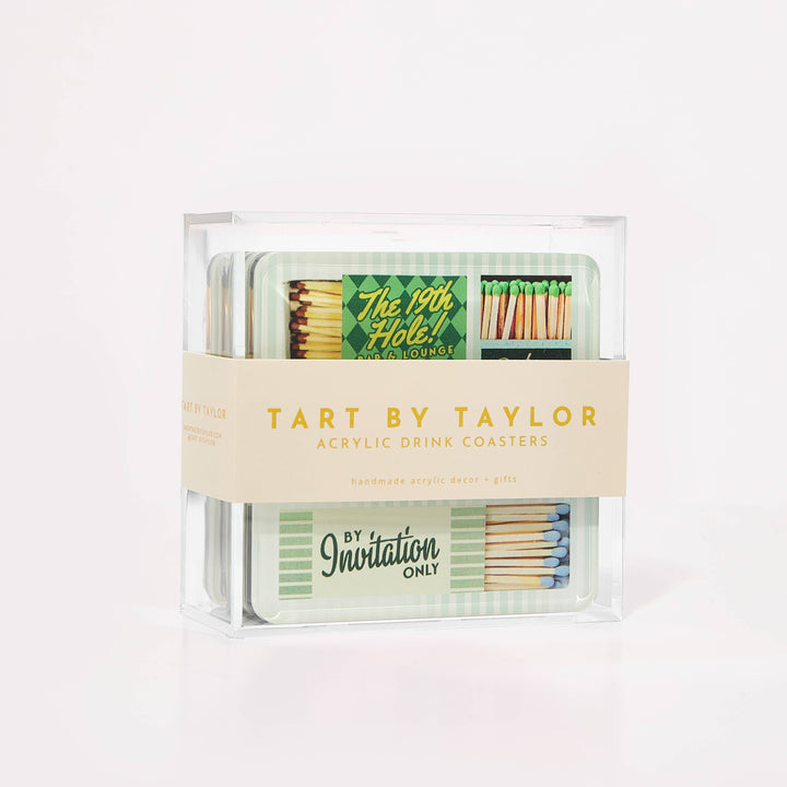 Golf Matchbook Coasters