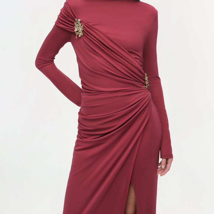 Cranberry Izadora Midi Dress