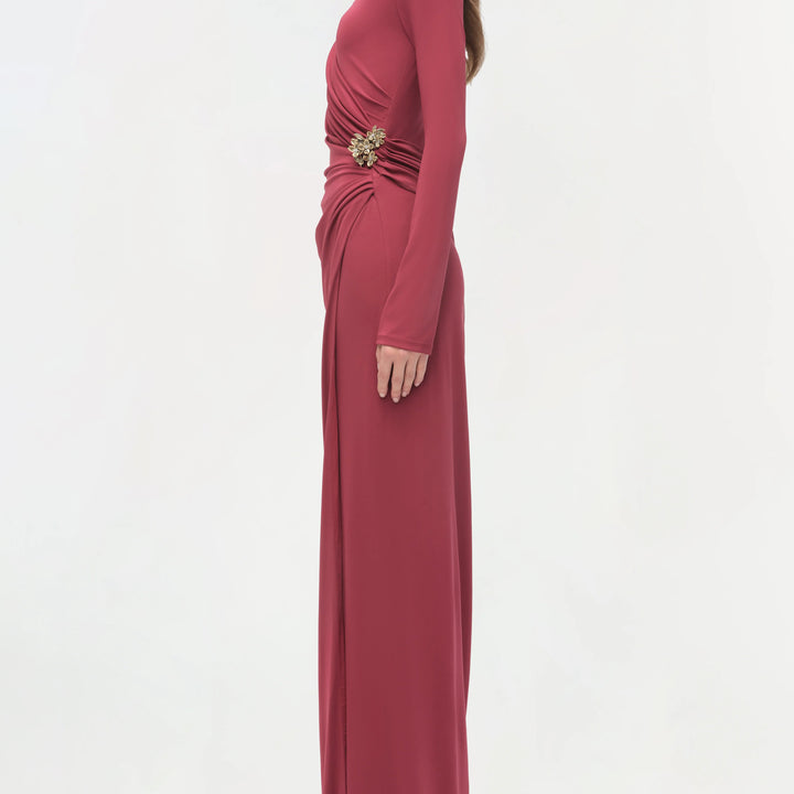 Cranberry Izadora Midi Dress