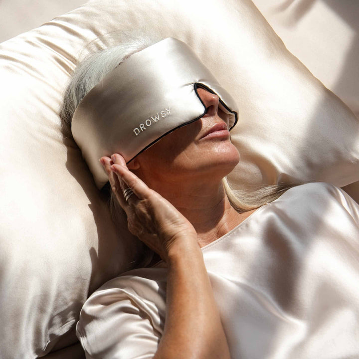 Dusty Gold Pipe Dreams Silk Sleep Mask