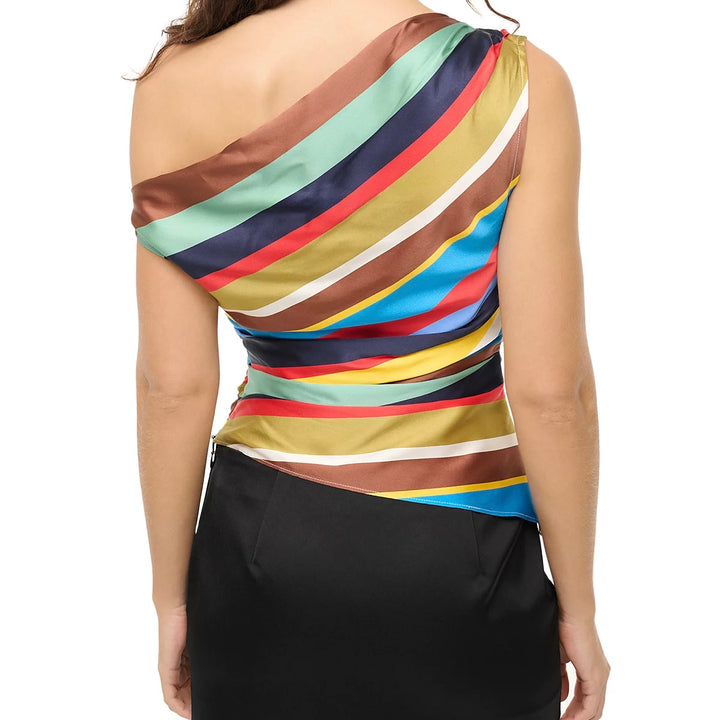 Market Stripe Phare Silk Top