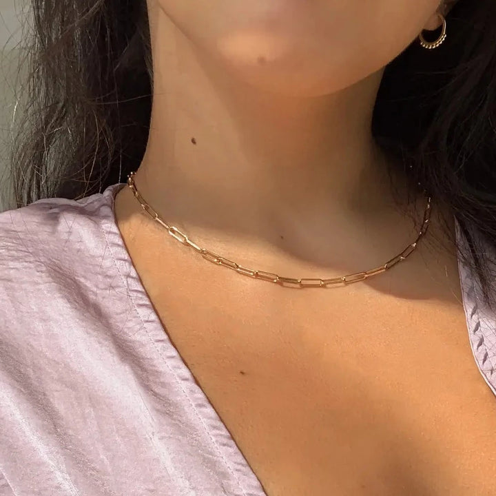 Charlie Paperclip Chain Necklace
