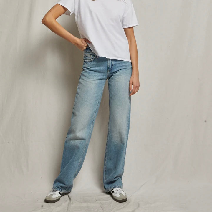 White Harley Boxy Crew Tee