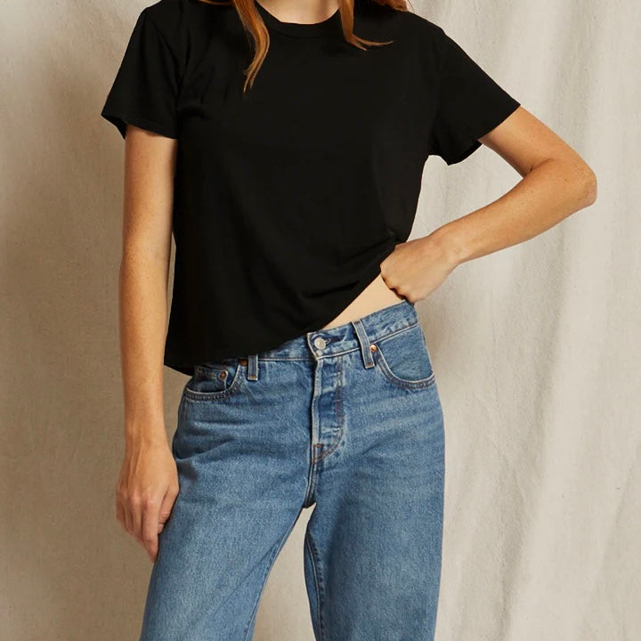 True Black Harley Boxy Crew Tee