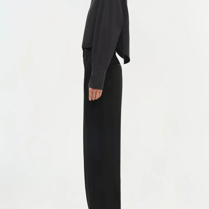 Black Renata Cropped Shirt