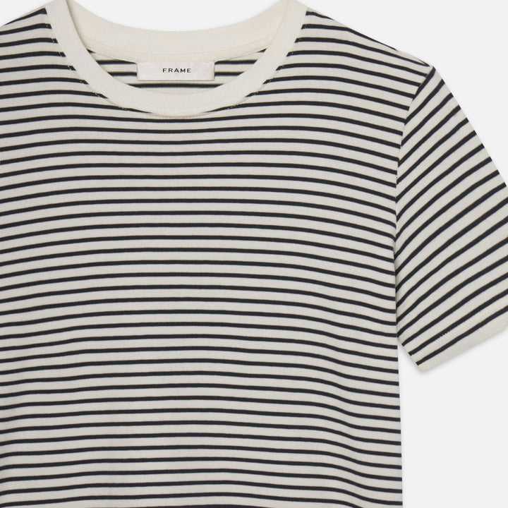 Navy Striped Baby Tee