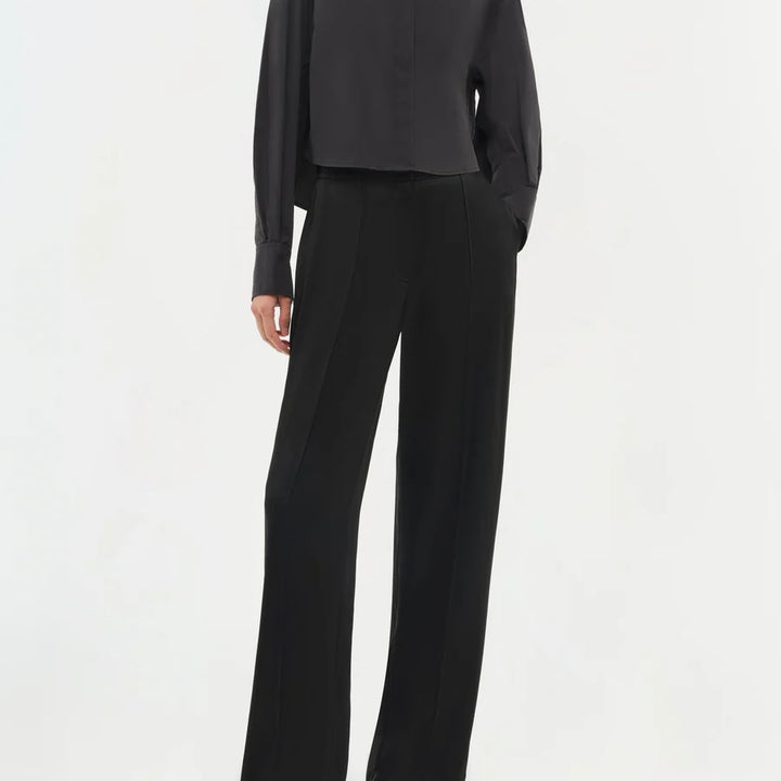 Black Renata Cropped Shirt