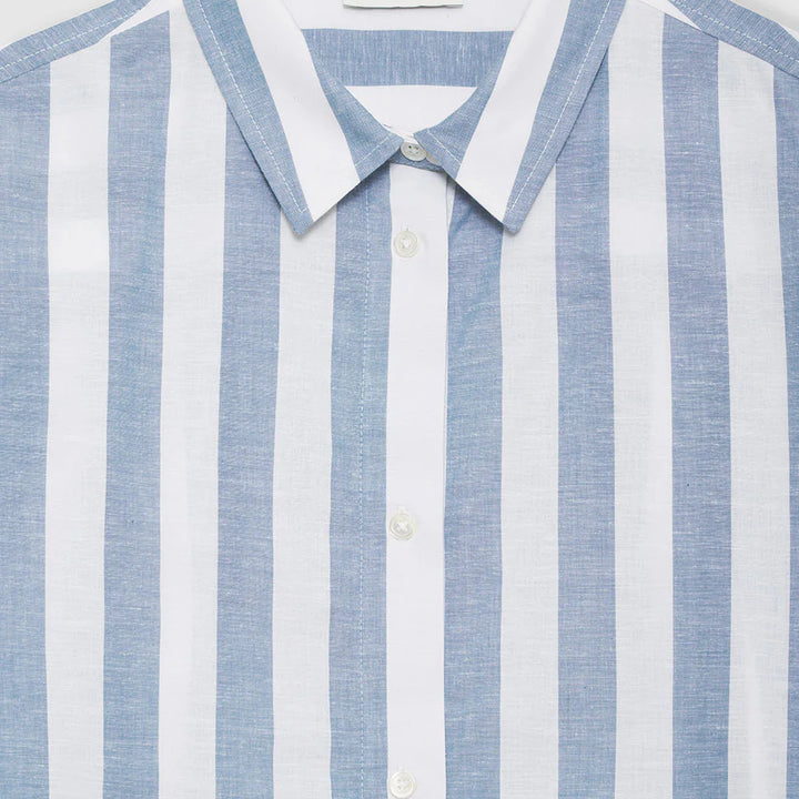 Blue/White Plaza Shirtdress