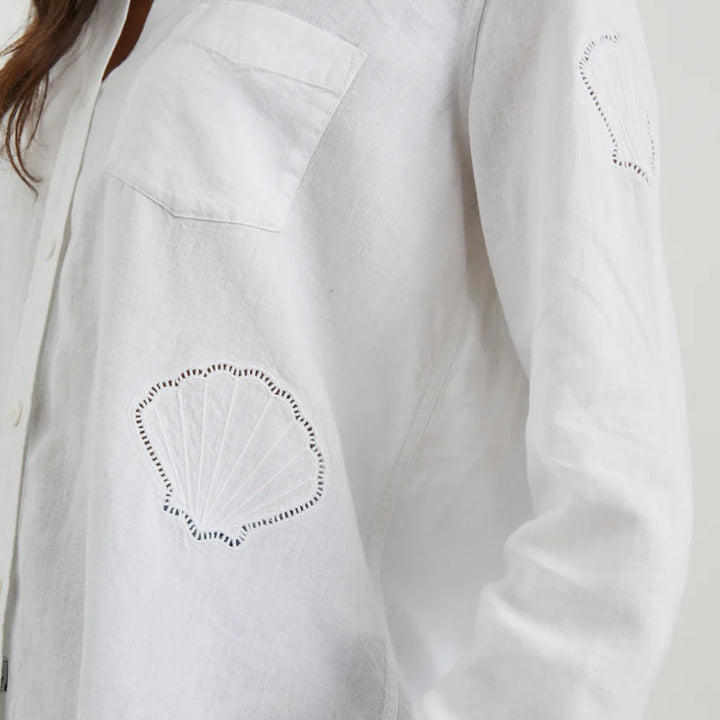 Charli White Eyelet Shells Top