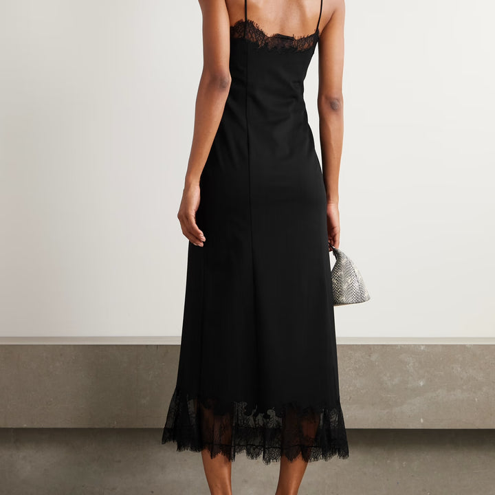 Nadia Lace Trimmed Midi Dress