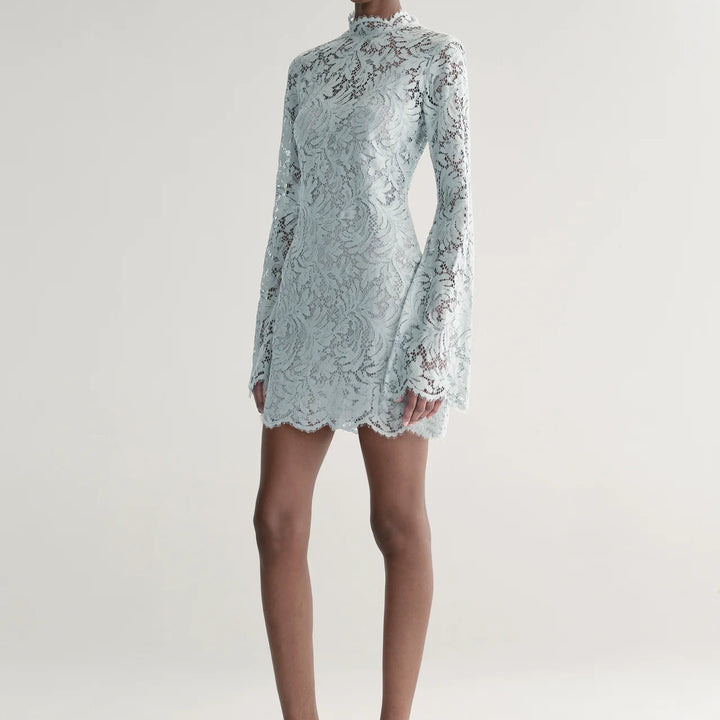 Slate Blue Eden Mini Dress