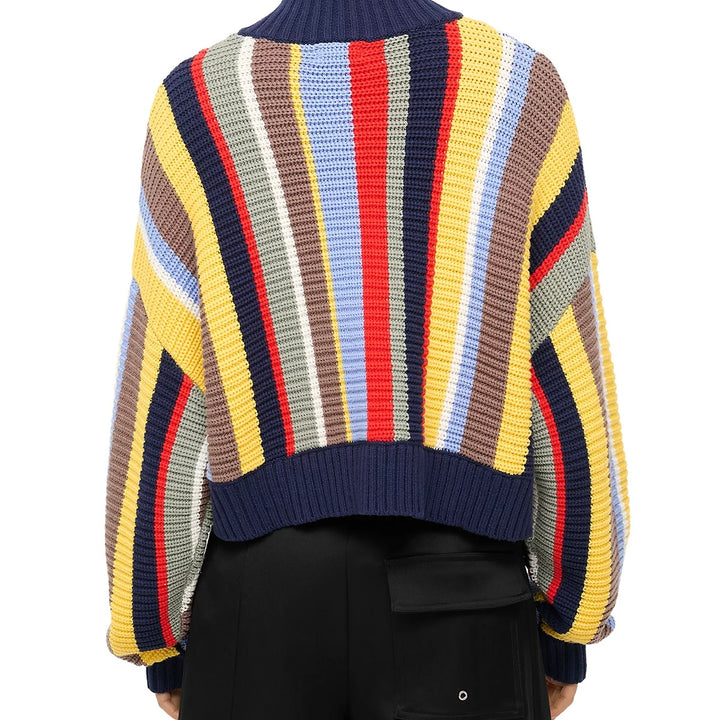 Market Stripe Cropped Hampton Sweater
