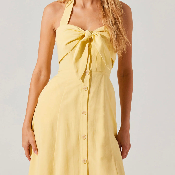 Yellow Katherine Midi Dress