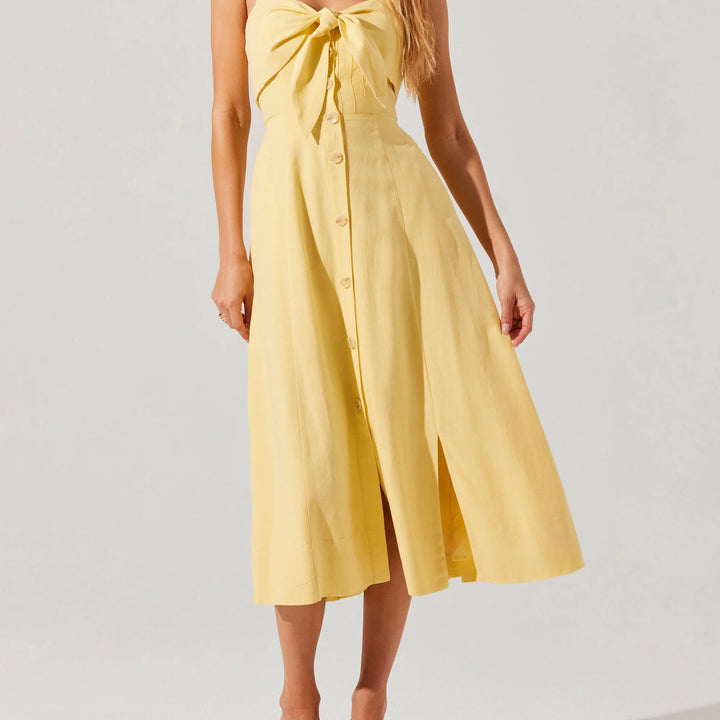 Yellow Katherine Midi Dress