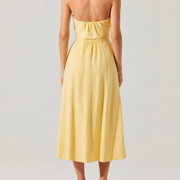 Yellow Katherine Midi Dress