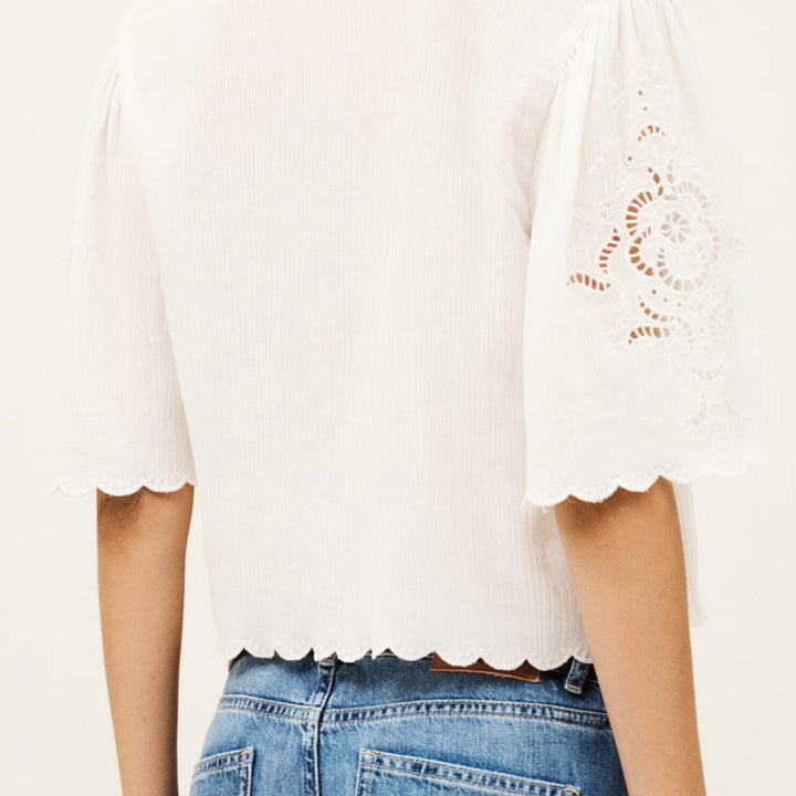 White Olaya Lace Top