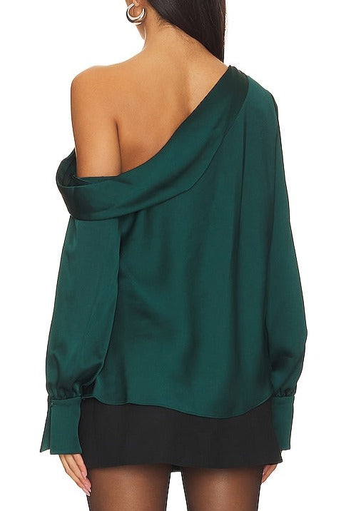 Emerald Alice One Shoulder Top