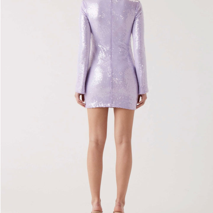 Purple Sequin Dasha Dress