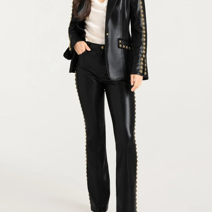 Black/Gold Studded Milly Jacket