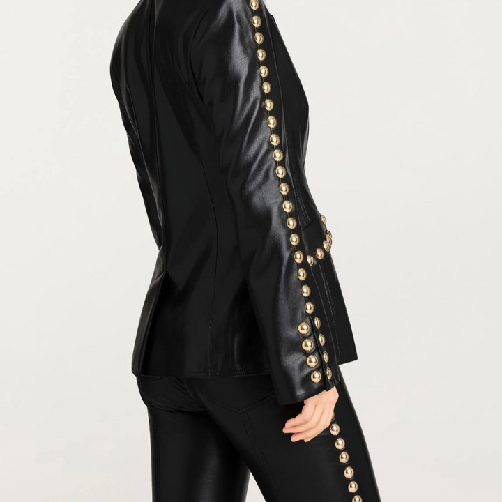 Black/Gold Studded Milly Jacket