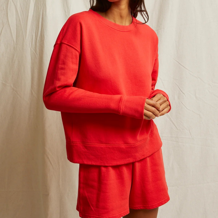 Poppy Red Layla French Terry Shorts