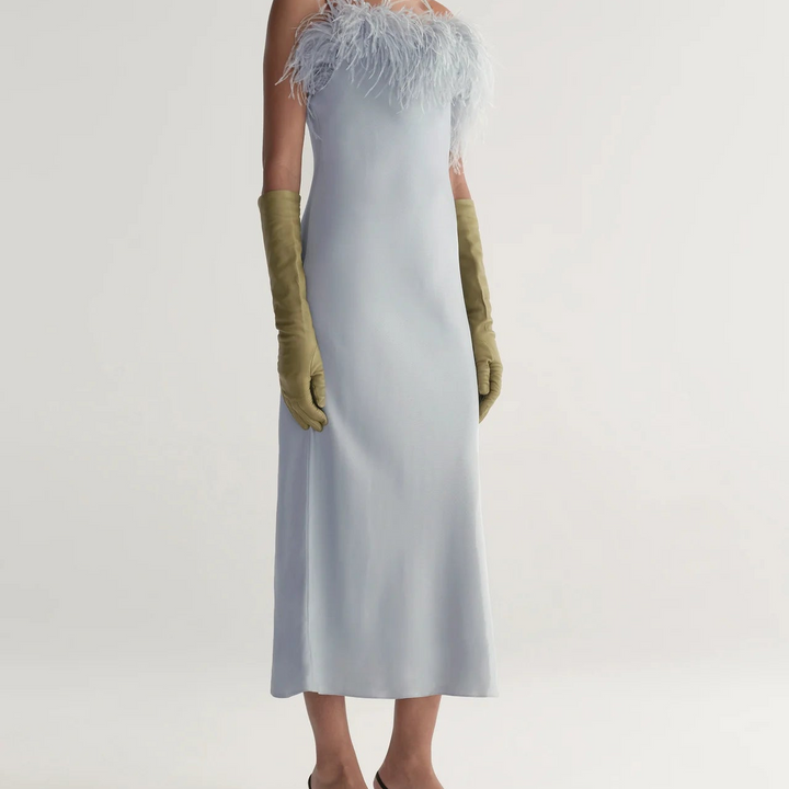 Slate Blue Odette Midi Dress