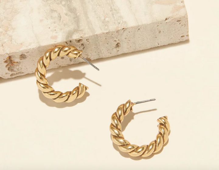 Gold Mira Hoops