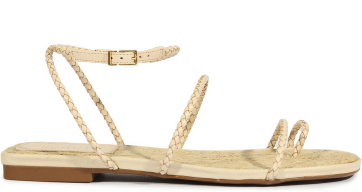 Kaya Straw Flat Sandal