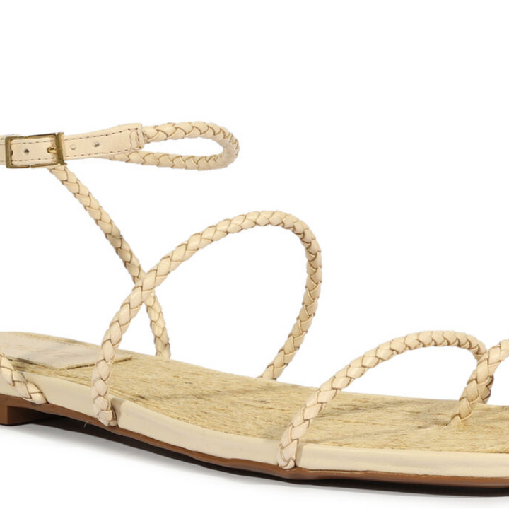 Kaya Straw Flat Sandal