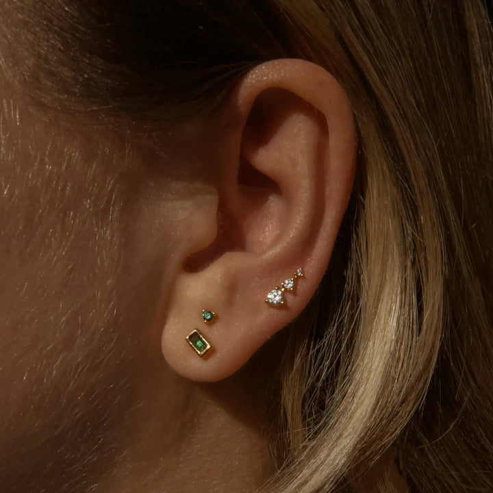 Emerald Imogene Studs