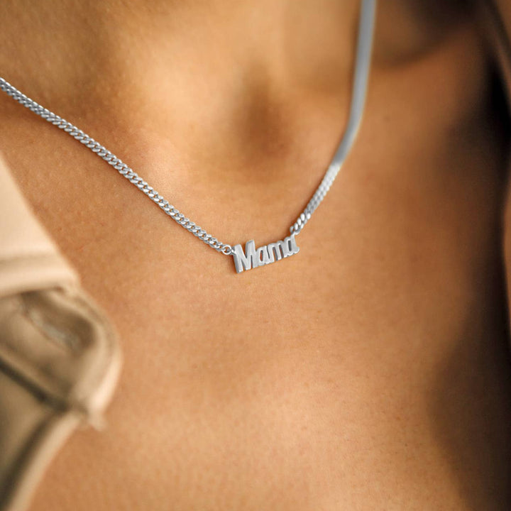 Silver Mama Necklace
