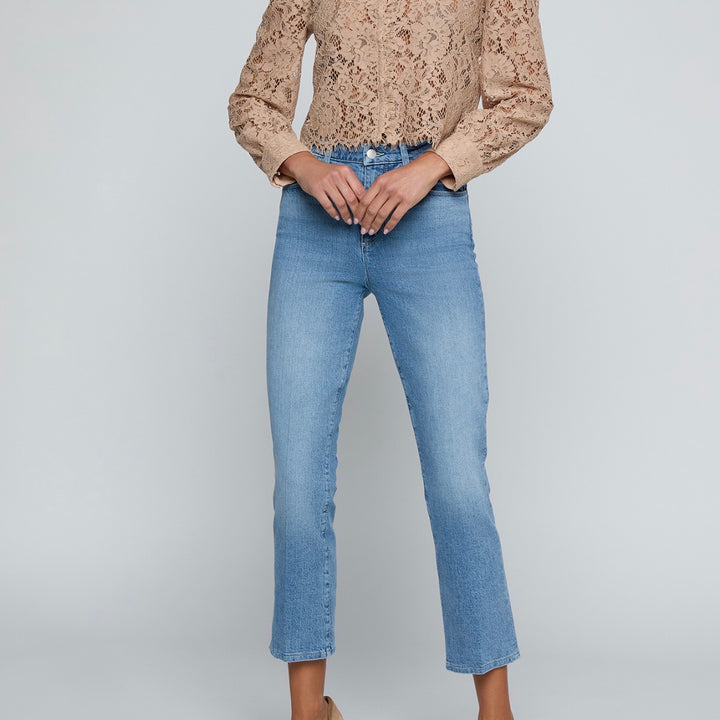 Cappuccino Anita Lace Button Up