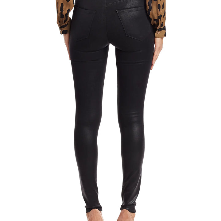 Black Coated Marguerite High Rise Skinny