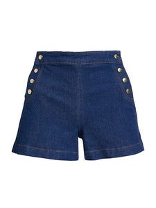 Sailor Denim Snap Shorts