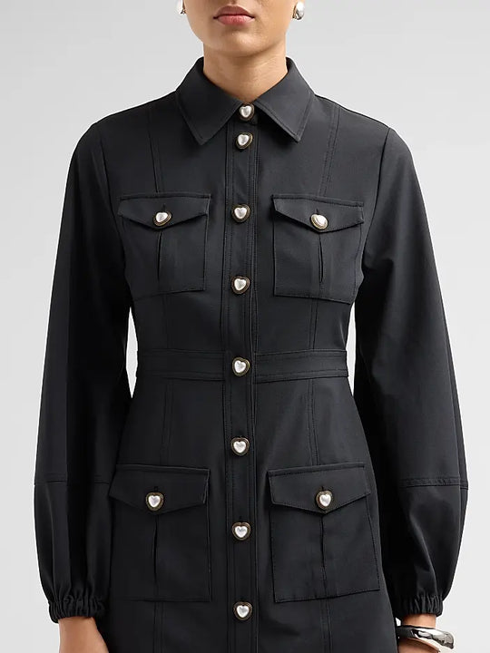 Black Lumira Mini Dress