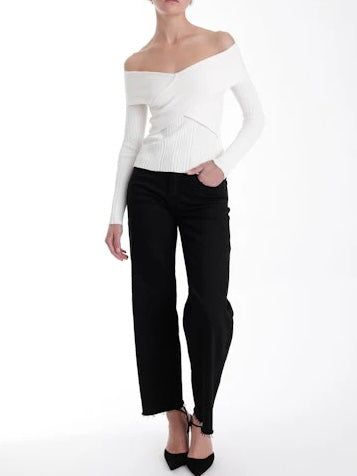 Cream Blair Knit Top