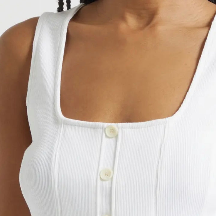 White Quenby Tank Top