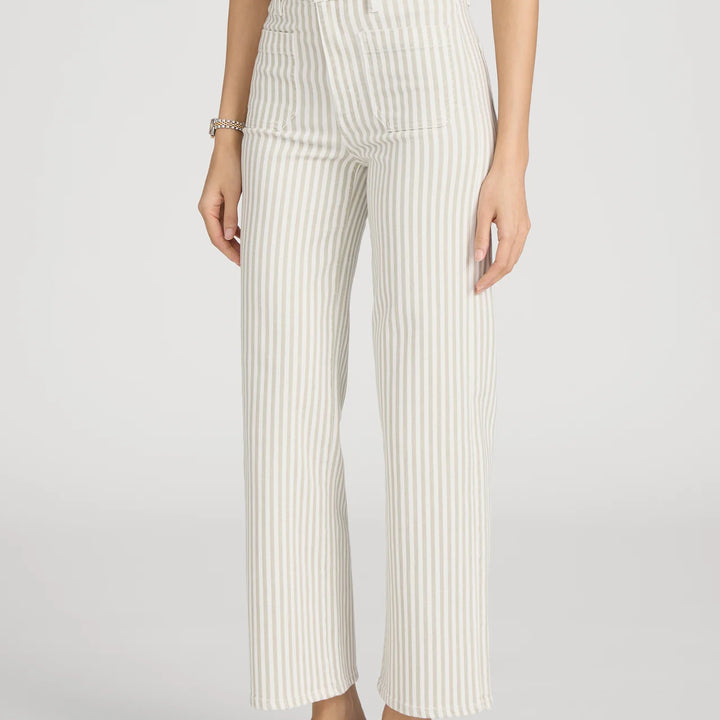 Flax Stripe Anchor Pant