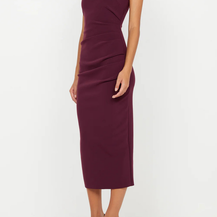 Sangria Karina Tuck Midi Dress