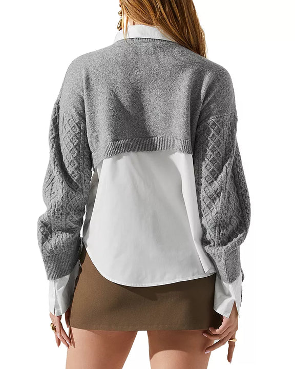 Gray Carol Sweater