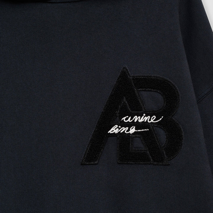 Vintage Black Jaci Letterman Hoodie