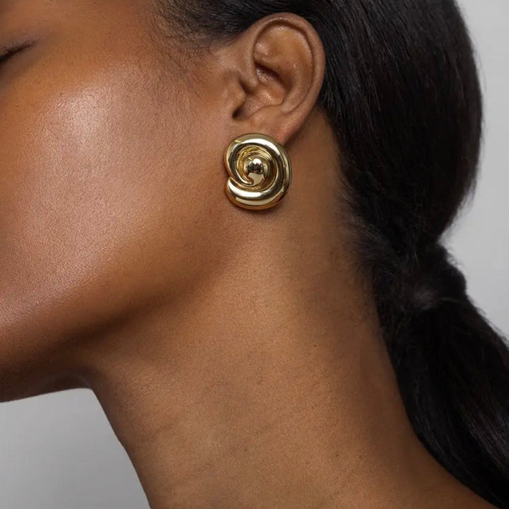 Milley Spiral Statement Studs