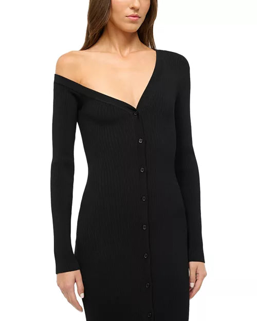 Craftsman Black Midi Sweater Dress