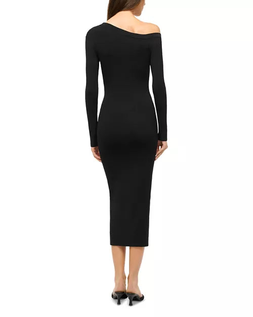 Craftsman Black Midi Sweater Dress