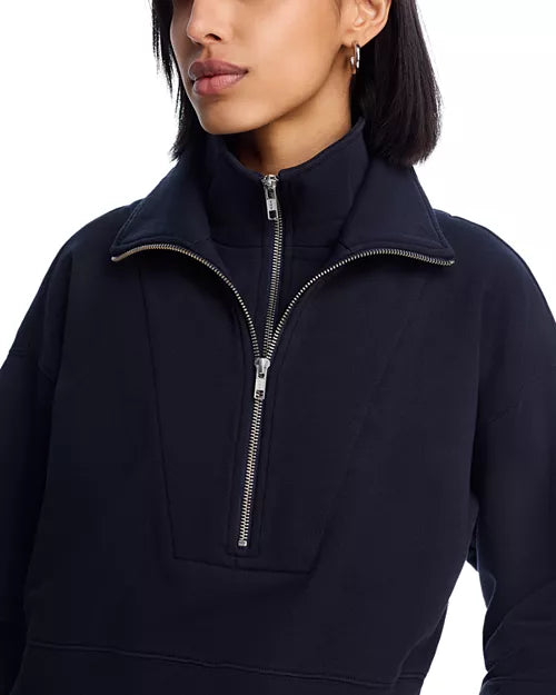 Dark Navy Double Zip Sweatshirt